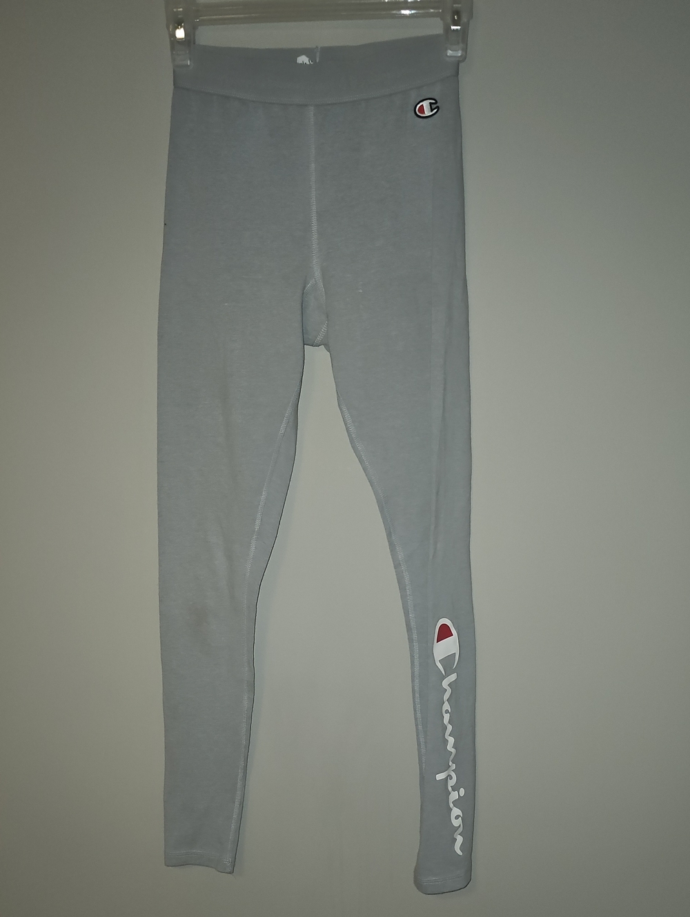 3/$15 💥 Champion Light Gray Logo Leggings with Script Branding Womans XS